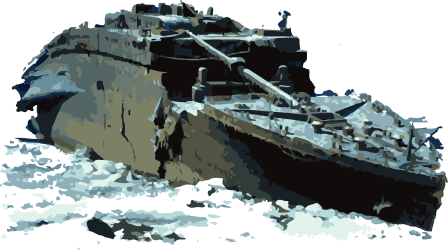 Image of a Titanic Wreckage